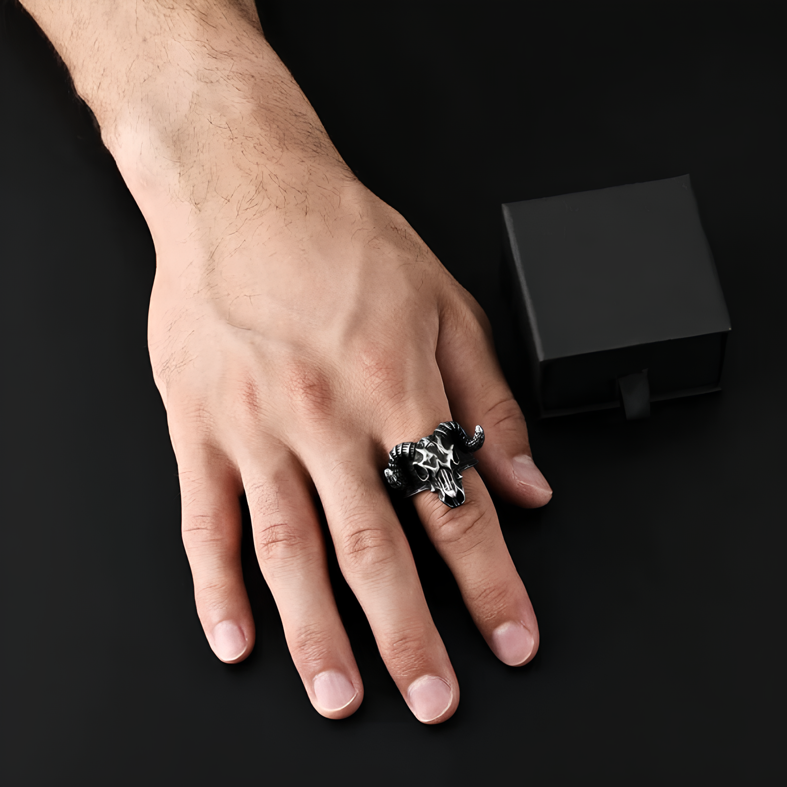 Ram Skull Ring