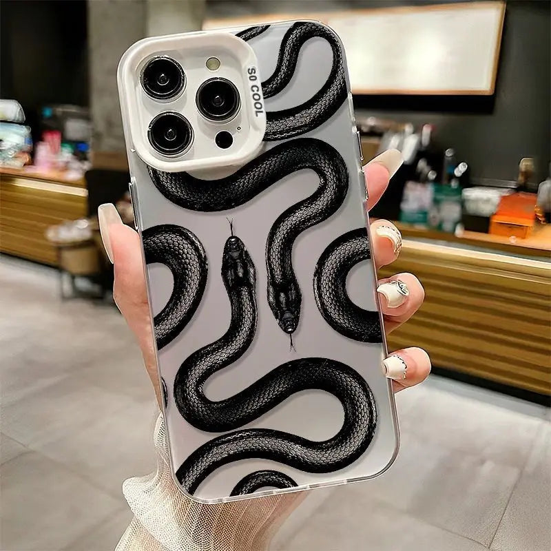 New Black Snake Phone Case For iphone