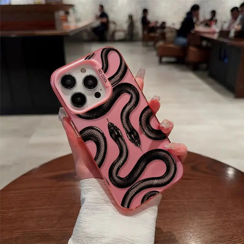 New Black Snake Phone Case For iphone