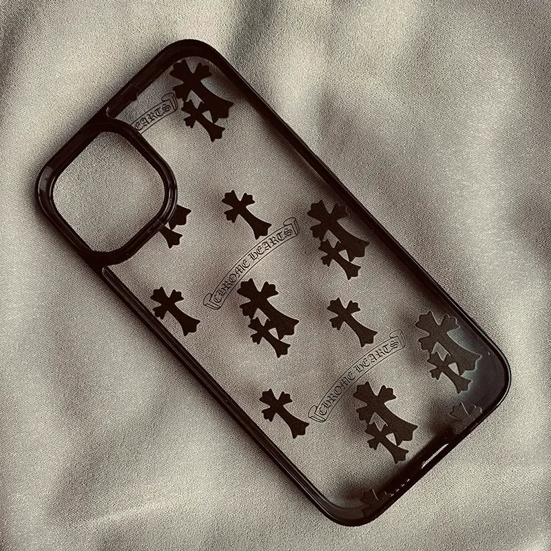 Cross Case Transparent For iPhone