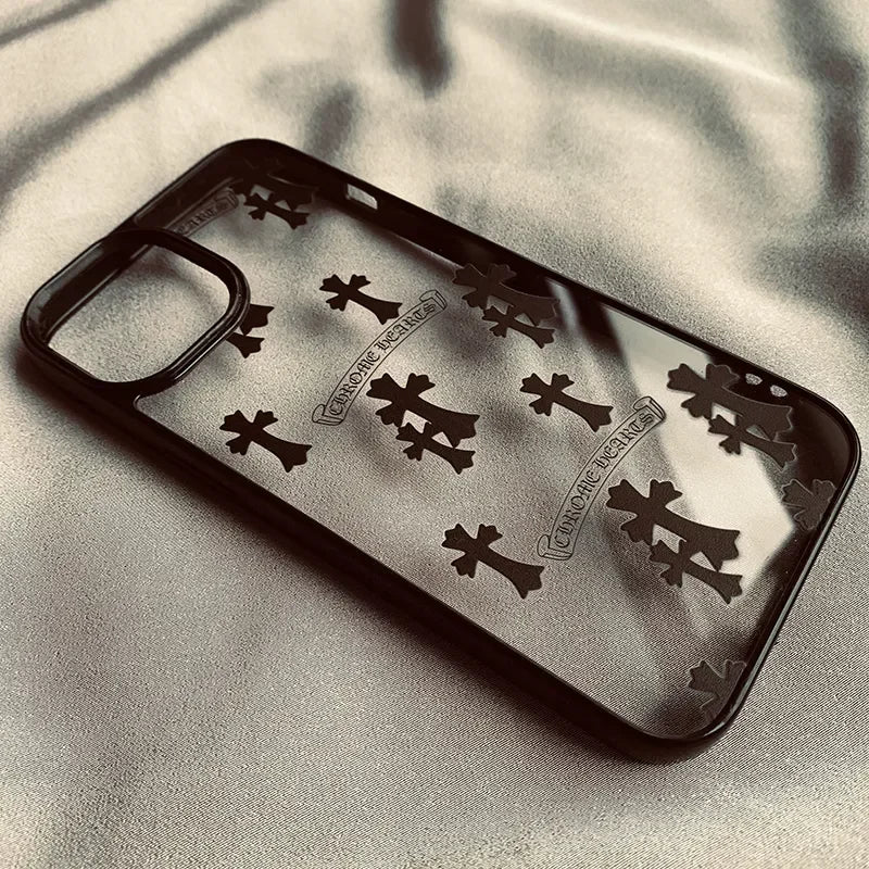 Cross Case Transparent For iPhone