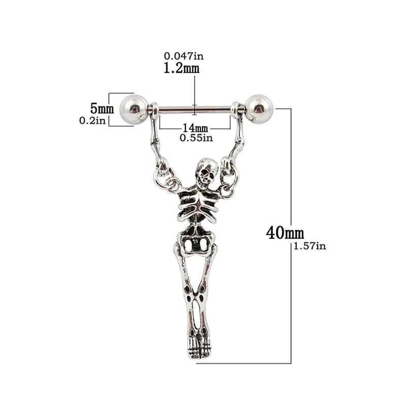New Skeleton Pendant Earrings